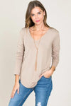 VNeck LS Modal Top - Free Souls Boutique