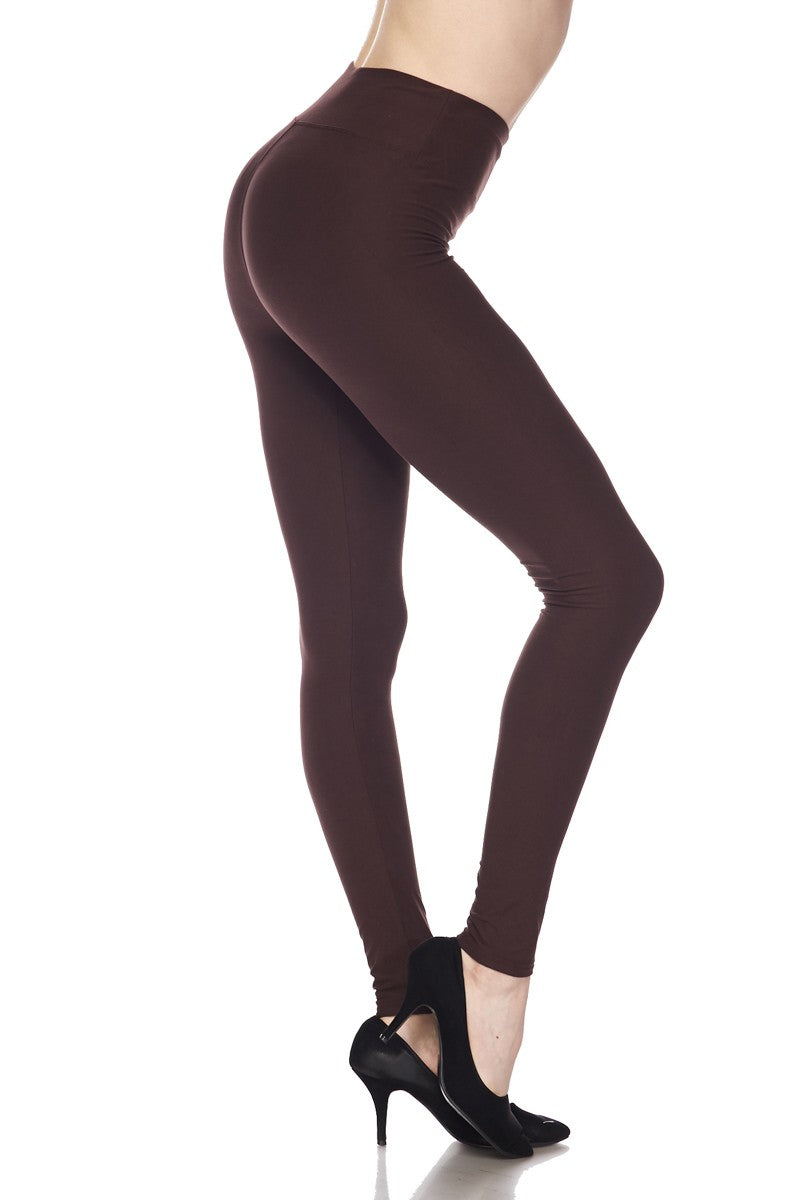 Brushed Yoga Waist Leggings