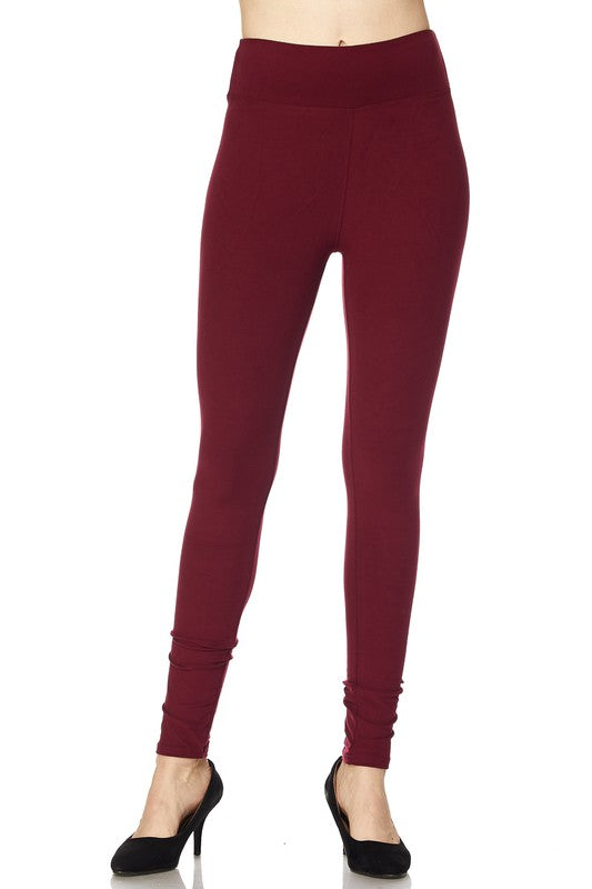 Plus Brushed Yoga Waist Leggings