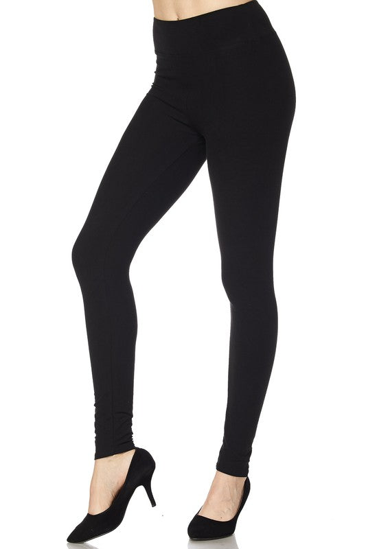 Plus Brushed Yoga Waist Leggings