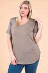 Plus Emma Scoop Neck Top