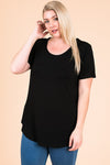 Plus Emma Scoop Neck Top