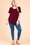 Plus Emma Scoop Neck Top