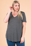 Plus Emma V Neck Top