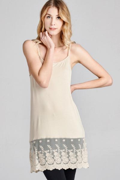 Nude Lace Slip Extender - Free Souls Boutique