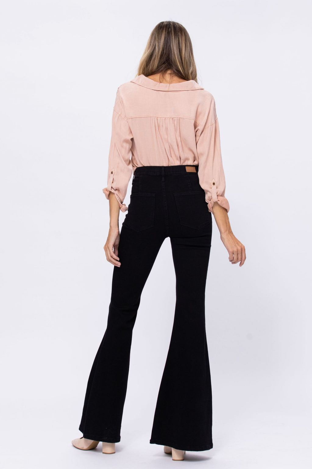 Plus Pull On Super Flare Jeans