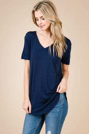 Plus Emma V Neck Top - Free Souls Boutique