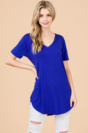 Plus Emma V Neck Top