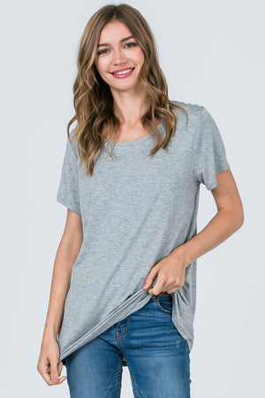 SS Scoop Neck Top - Free Souls Boutique