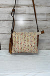 Sabrina Side Stitch Crossbody Bag With Tassel