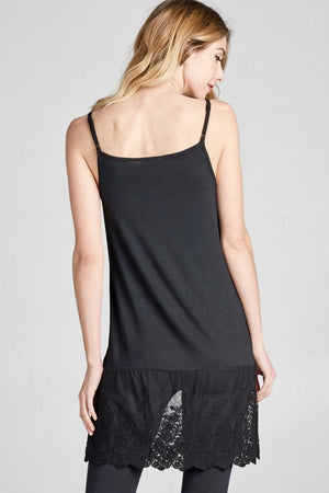 Black Lace Slip Extender - Free Souls Boutique