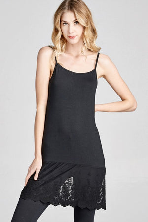Black Lace Slip Extender - Free Souls Boutique