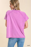 Raw Trim Mineral Knit Top