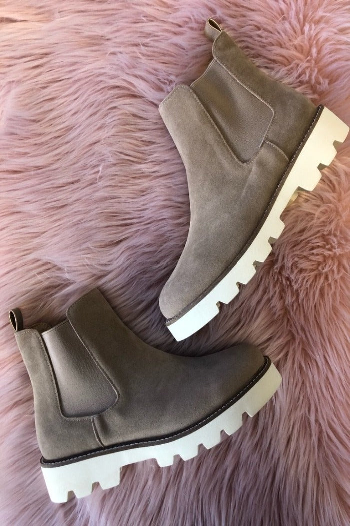 Jessie Slip On Suede Booties