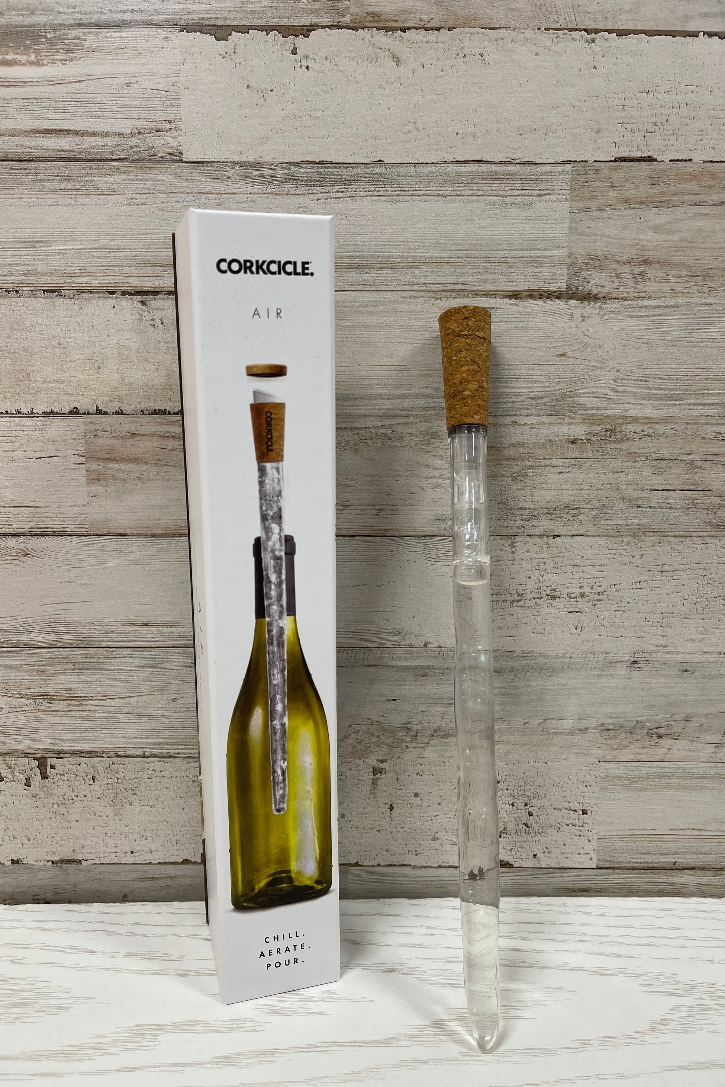 Corkcicle One Wine Chiller Aerate Pour 3-in-1 Bottler Cooler Storage