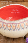 Natural Life Artisan Secret Message (I Love Mom) Candle