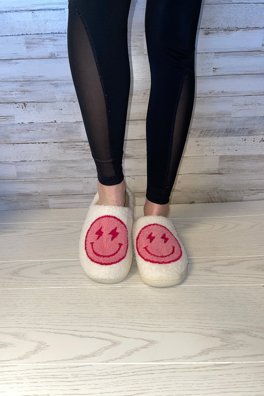 Smiley Face Lightning Slippers