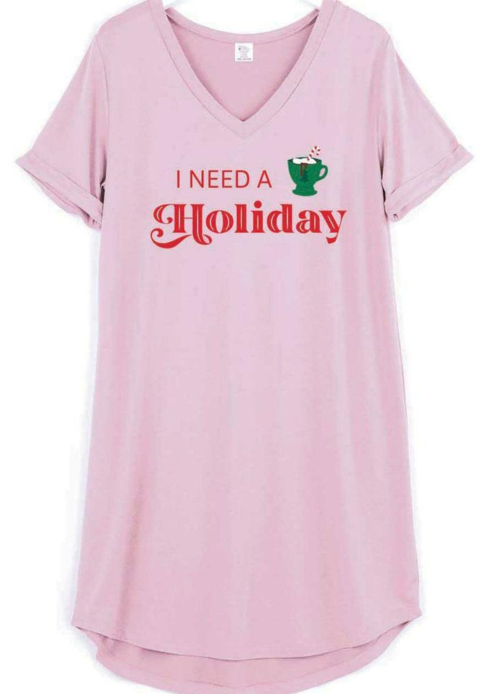 Need A Holiday Sleep Shirt
