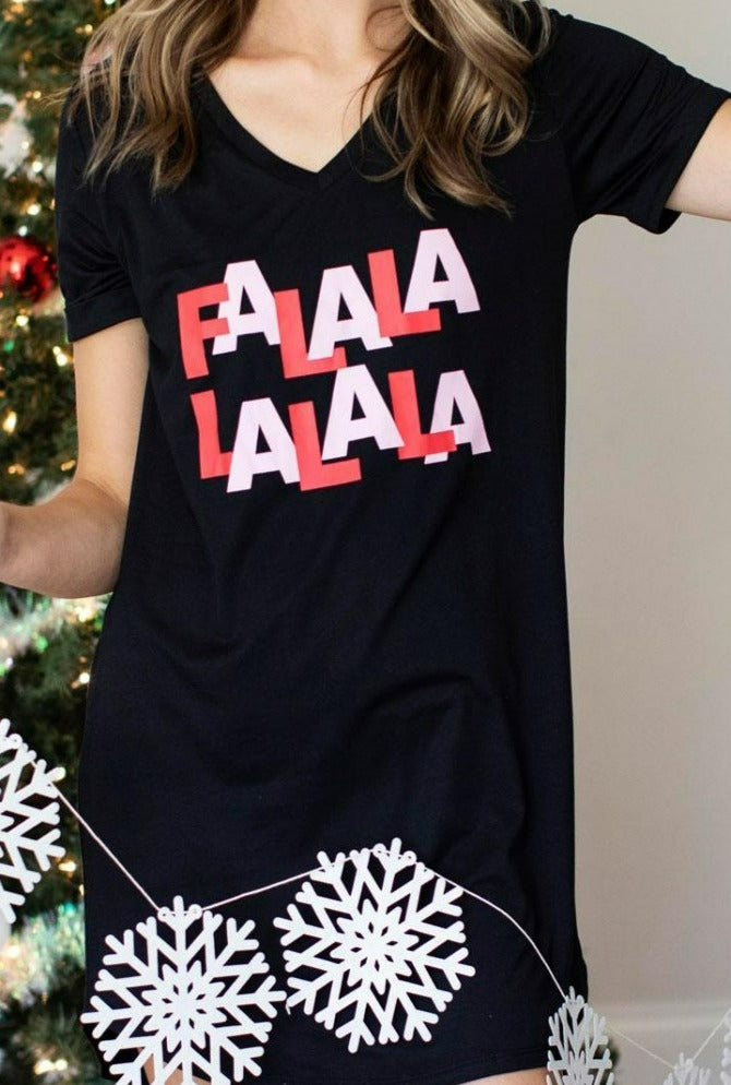 FA LA LA Sleep Shirt