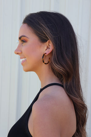 Open Tortoise Hoops - Free Souls Boutique