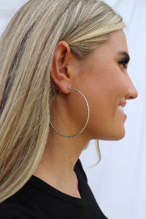 Twisted Metal Hoop Earrings - Free Souls Boutique