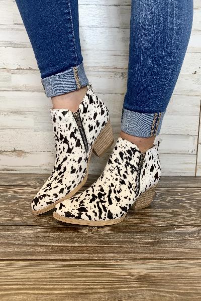 Gracemont Cowhide Bootie - Free Souls Boutique