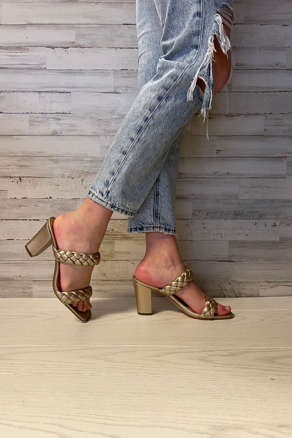 Ariana-4 Braided Slip-On Sandals