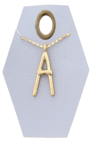 JM Say My Name Initial Necklace - Free Souls Boutique