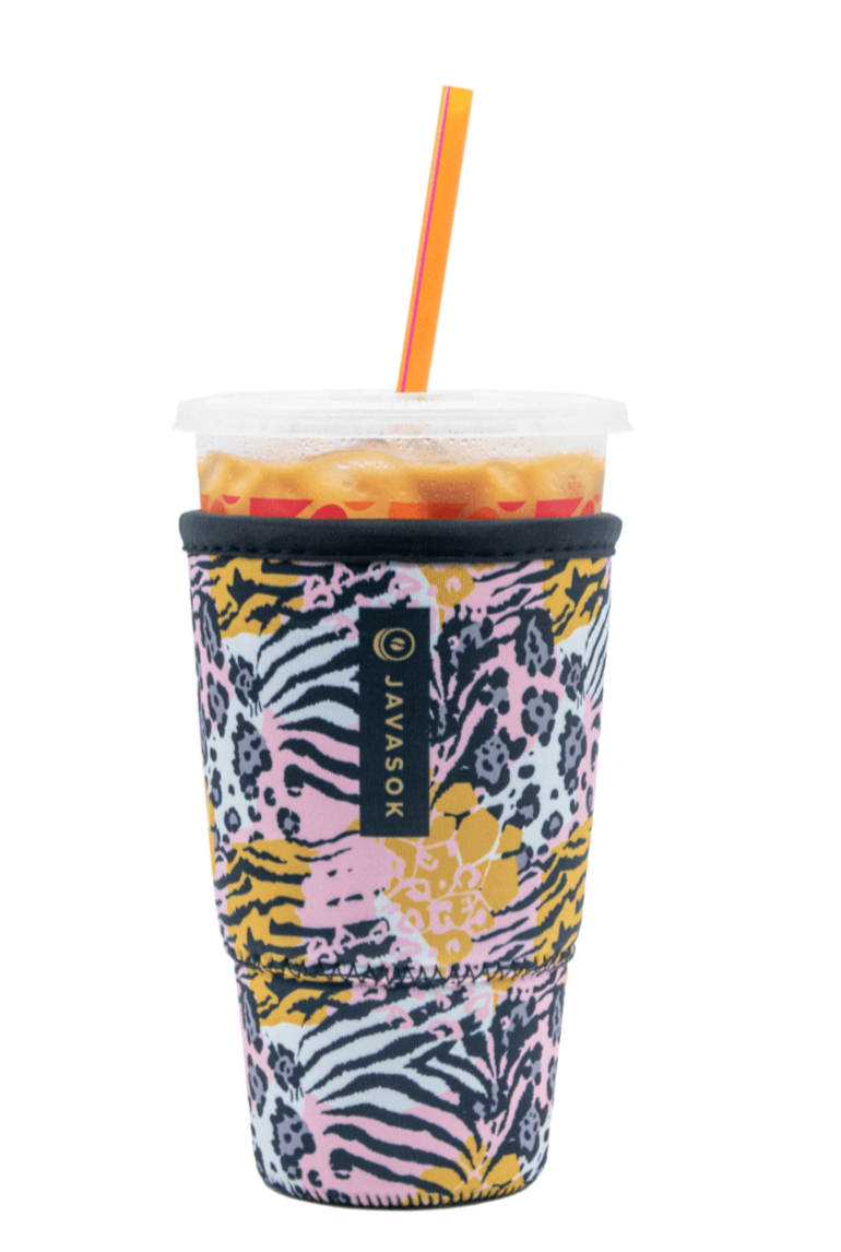 Javasok Neoprene Coozie- Large 32oz Jungle Gathering