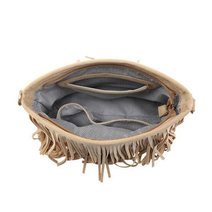 Sadie Fringe Crossbody Bag With Guitar Strap