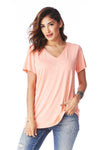 V-Neck Short Sleeve Top - Free Souls Boutique