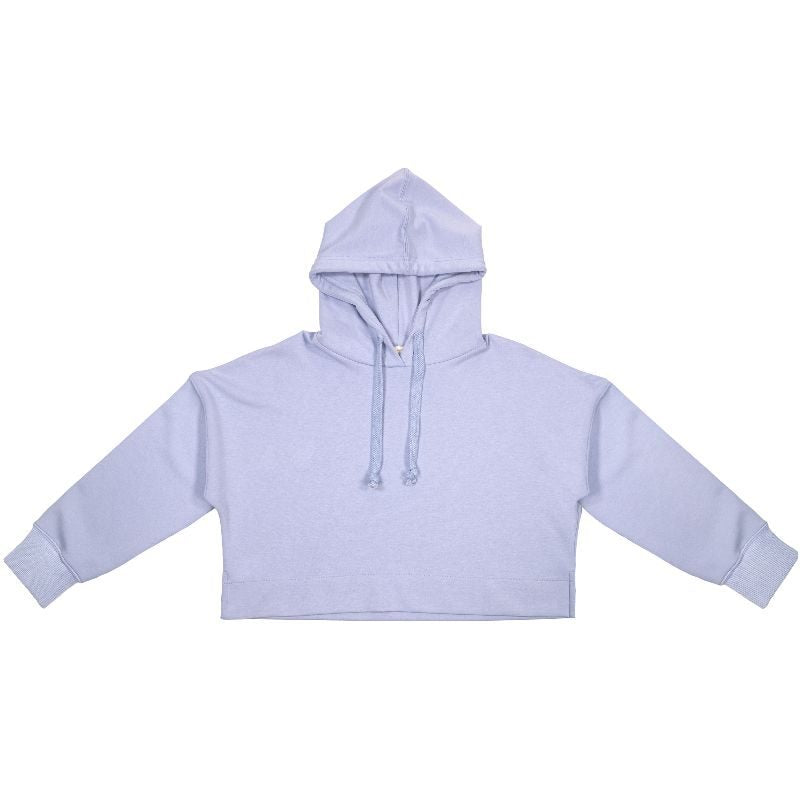 Solid Modal Cropped Hoodie