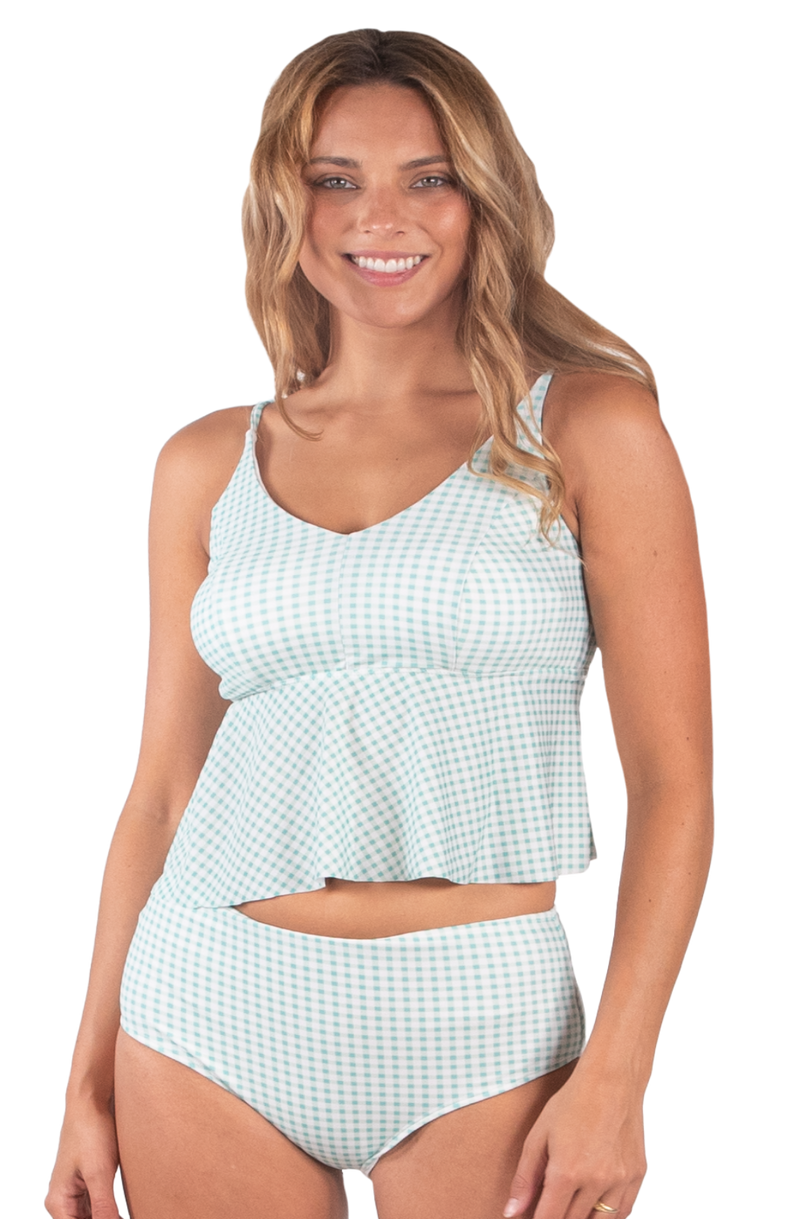 Gingham Tankini Swimsuit