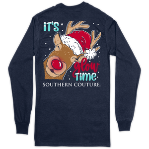 LS It's Glow Time Rudolph Classic Graphic Tee