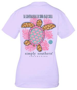 SS Be Comfortable In Your Own Shell Turtle Tee