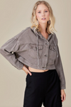 Hooded Denim Washed Jacket