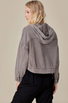 Hooded Denim Washed Jacket