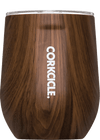 Corkcicle 12 oz Stemless Wine Glass - Walnut Wood - Free Souls Boutique