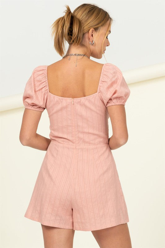 Moments Knotted Cutout Romper