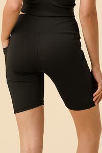 Poly Span Biker Shorts