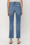 Patience High Rise Straight Raw Distressed Jeans