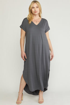 Plus SS TShirt Maxi Dress Free Souls Boutique Plus SS TShirt Maxi Dress Free Souls Boutique