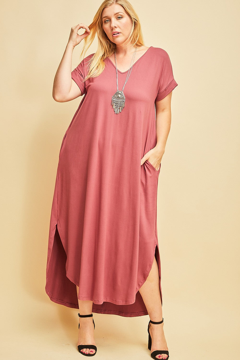 Plus TShirt Maxi Dress - Free Souls Boutique