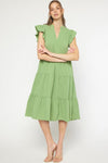 Ruffle Tiered Midi Dress