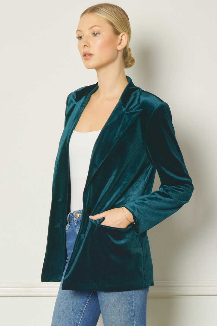 Velvet Blazer Jacket