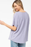 Asymmetric V-Neck Top - Free Souls Boutique