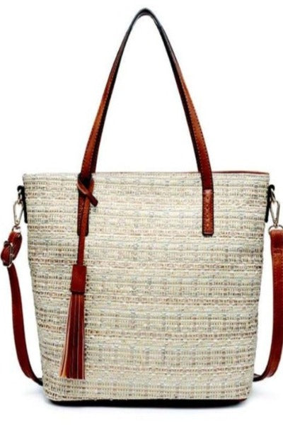 August Natural Tote Handbag