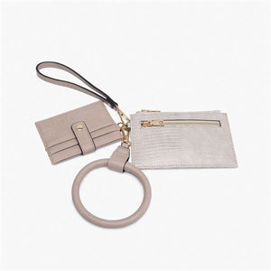 Libby Double Wallet Bangle Bracelet Wristlet