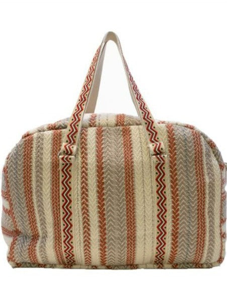 Hope Striped Weekender Duffle Bag