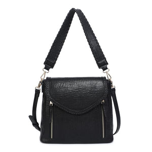 Lorelei Braided Edge Flapover Crossbody Handbag